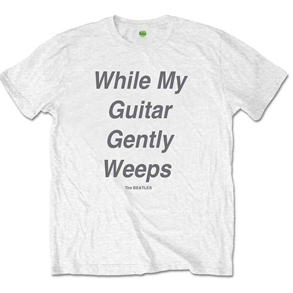 The Beatles Unisex Adult My Guitar Gently Weeps Back Print T-Shirt / White